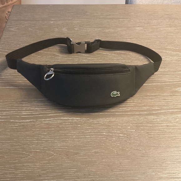 Lacoste black waist bag, unisex - Picture 1 of 5